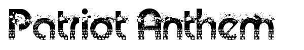Patriot Anthem font preview